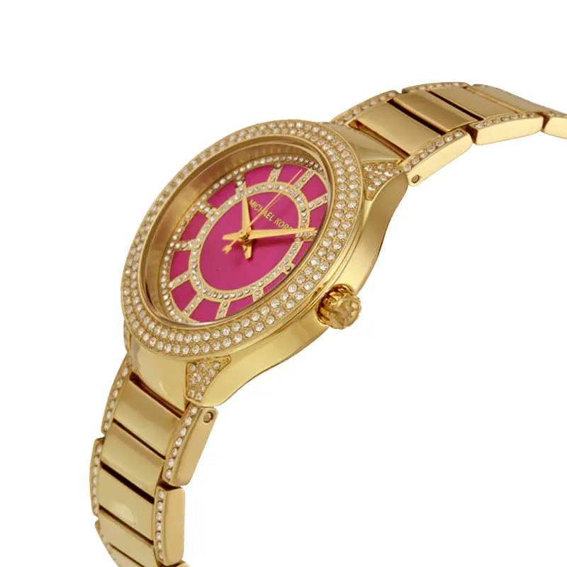 Michael Kors Mini Kerry Fuchsia Dial Ladies Watch- MK3442